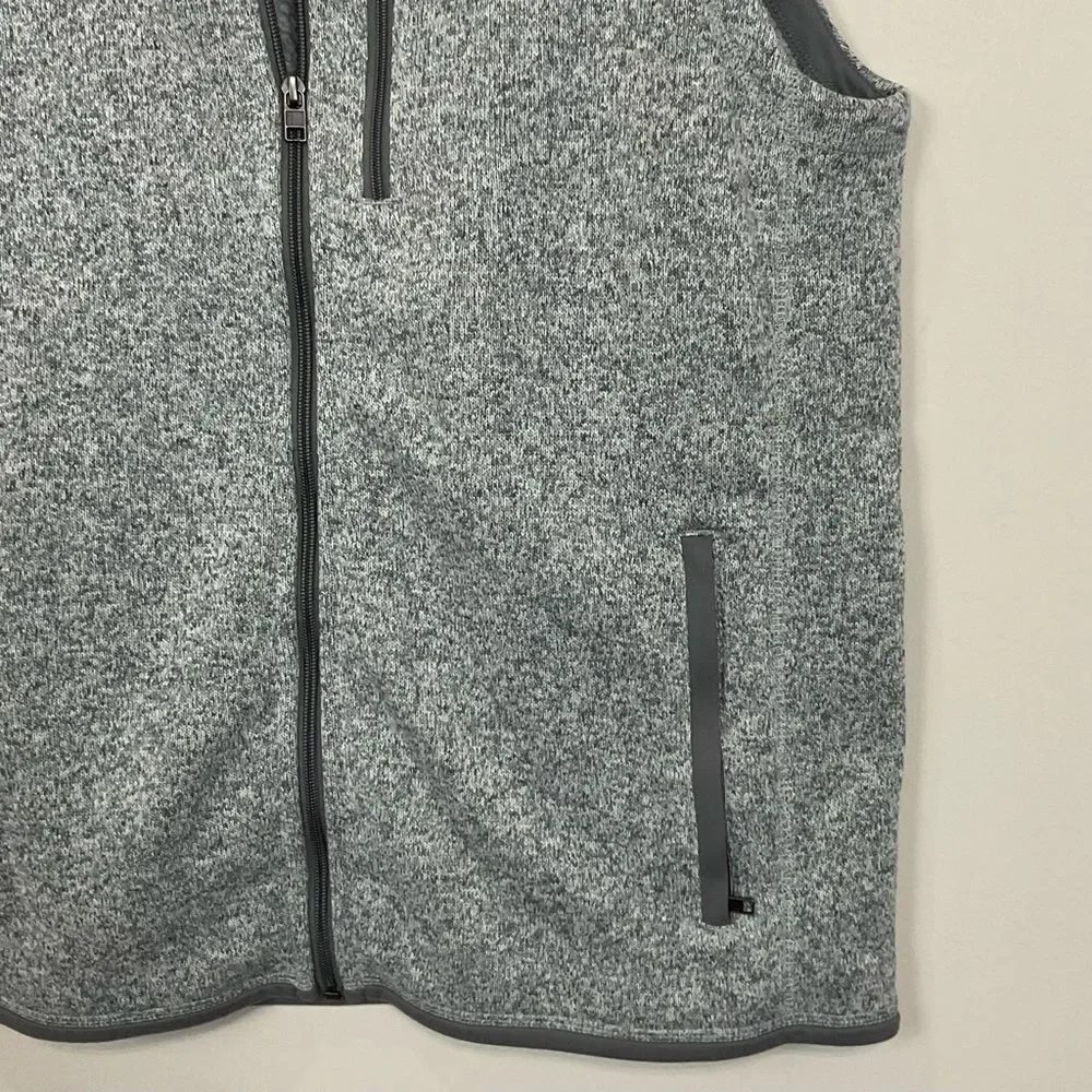 Patagonia Better Sweater Vest Mens Sz XL Front Zip Logo Fleece Gray New